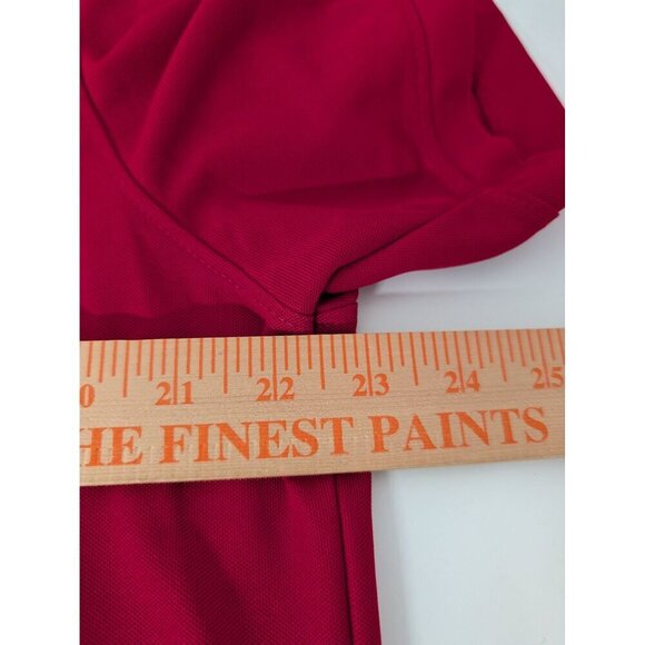 Oobe Team Style Chick Fil A Employee Polo Shirt Mens Size Large Red Uniform - Picture 8 of 9